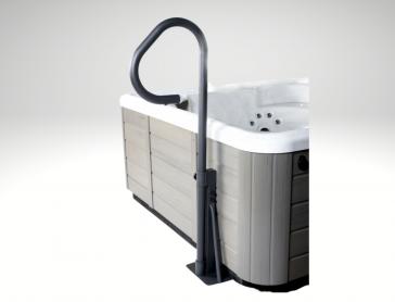 Rampe avec socle et fixation